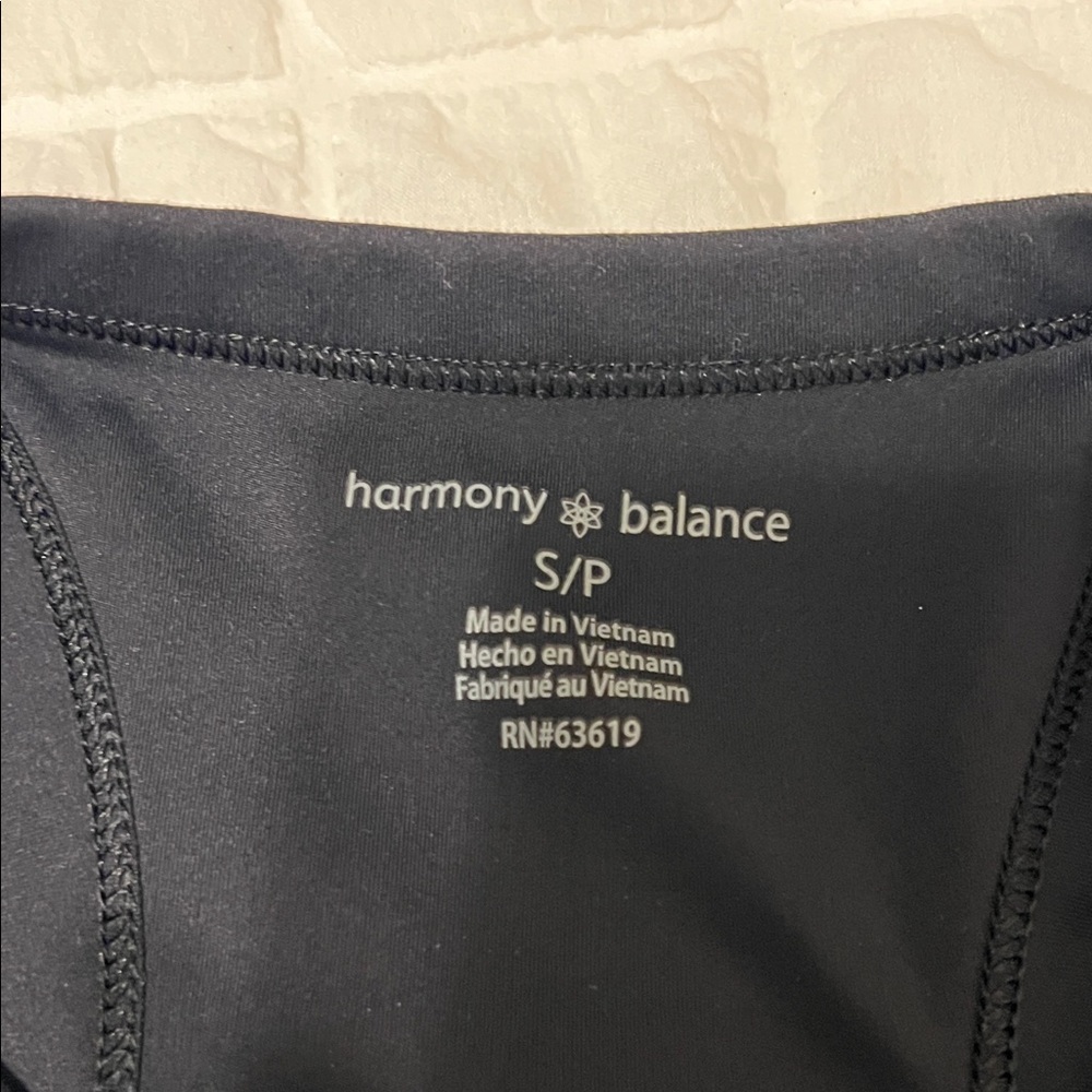 Harmony & Balance Black Sports Bra - Picture 2 of 2
